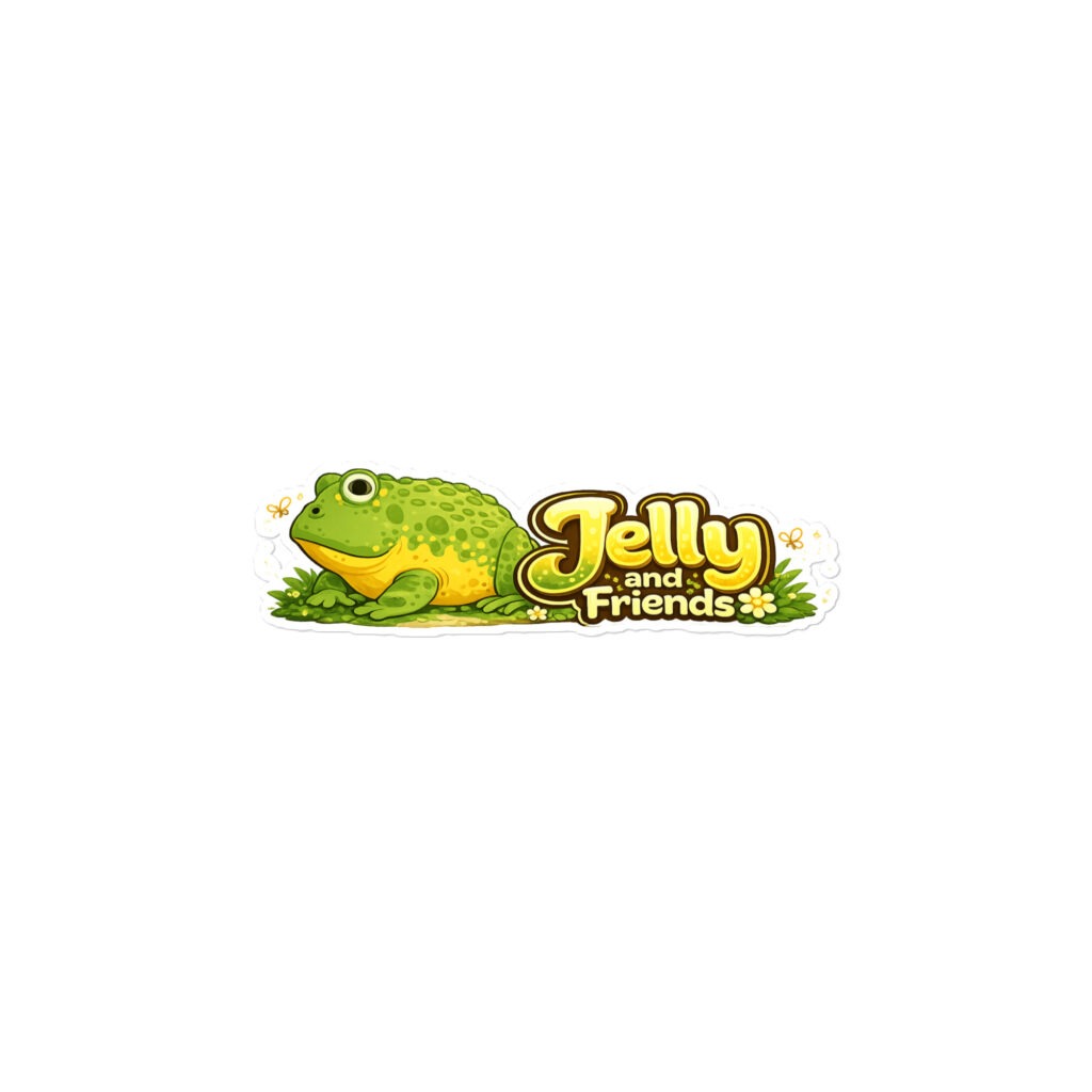 Jelly & Friends logo stickers