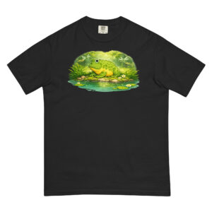 Whimsical Forest Pond heavyweight t-shirt