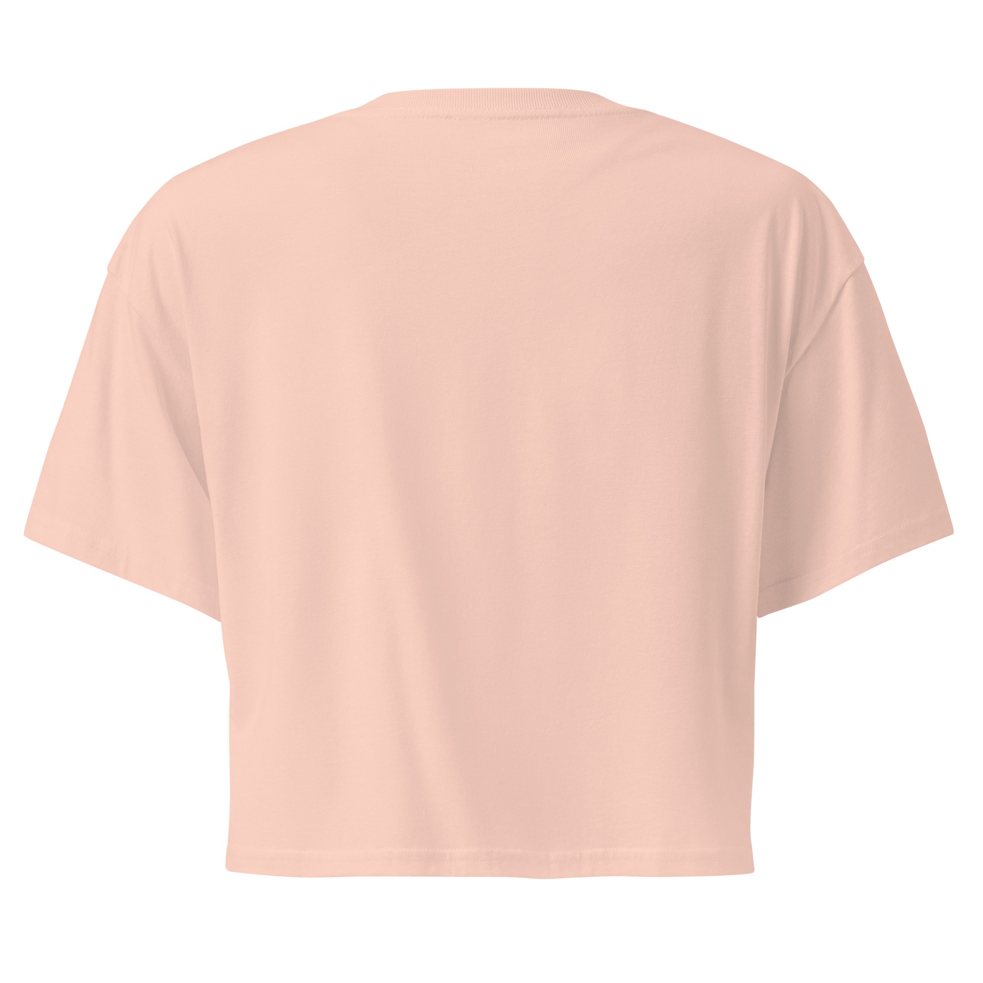 Frog with pink flowers Women’s crop top - Image 2